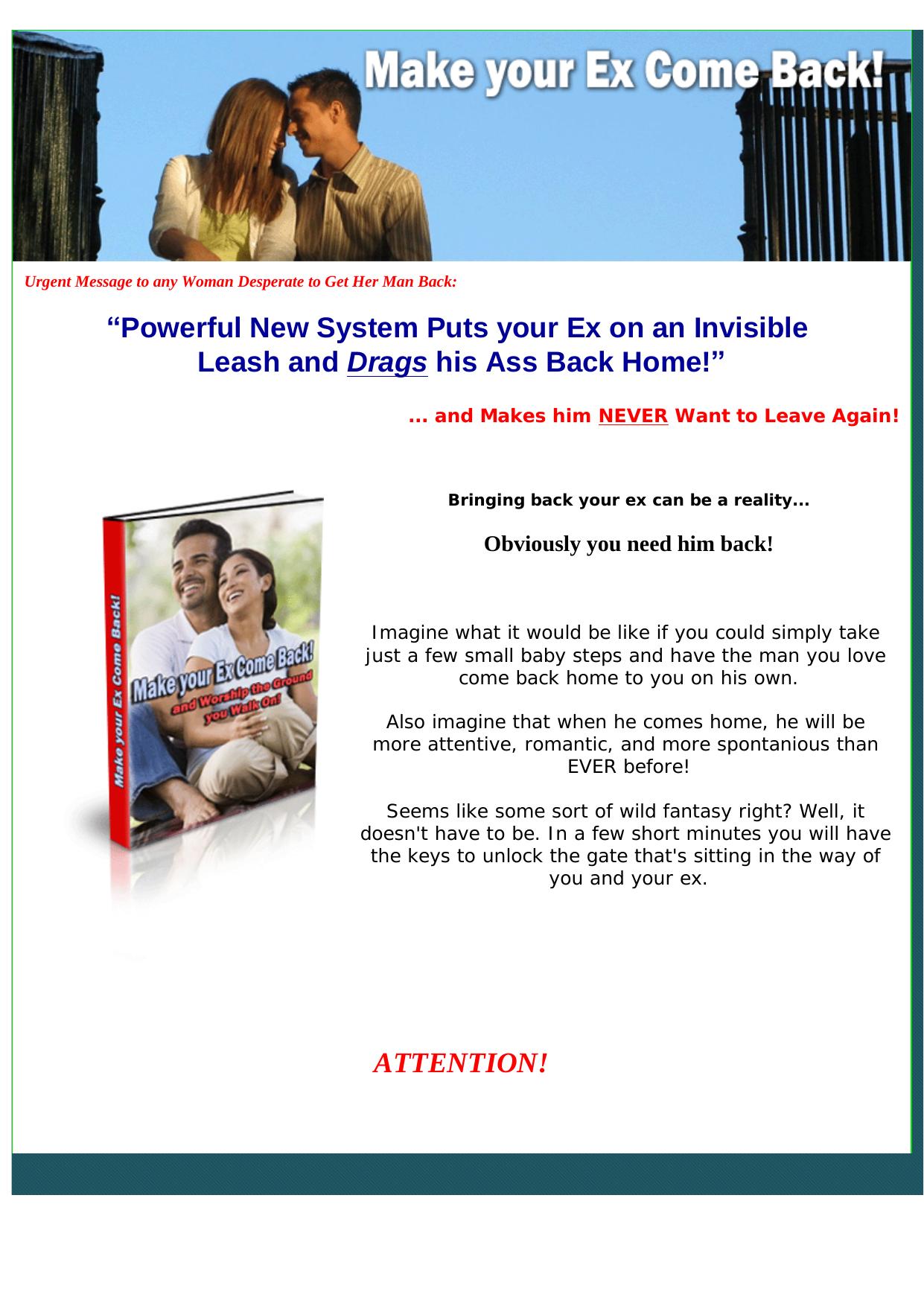 Make Your Ex Come Back. by Best of Kuszter's Collection