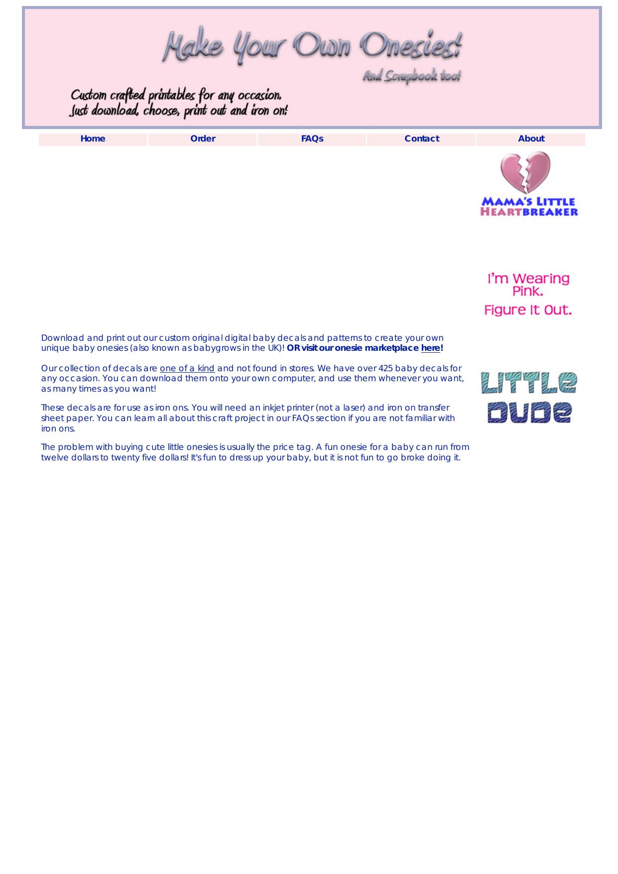 Make Your Own Onesies! by Best of Kuszter's Collection