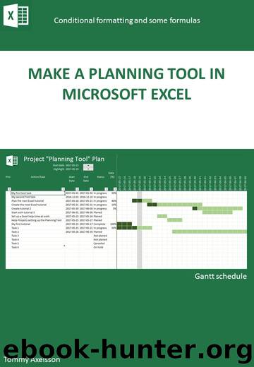 Make a Planning Tool in Microsoft Excel by Tommy Axelsson