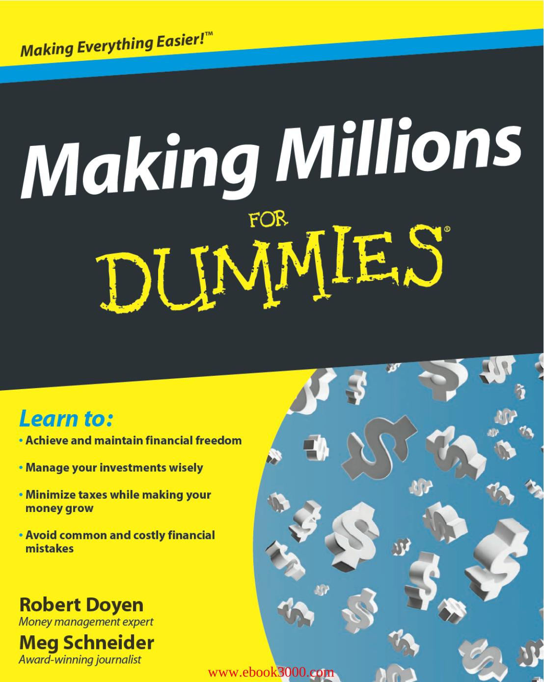 Making Millions For Dummies by Unknow