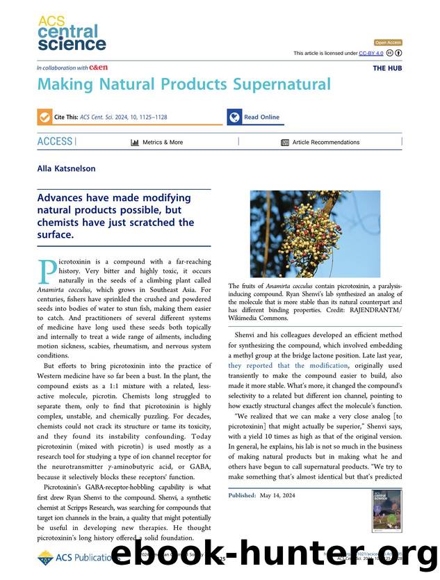 Making Natural Products Supernatural by Alla Katsnelson