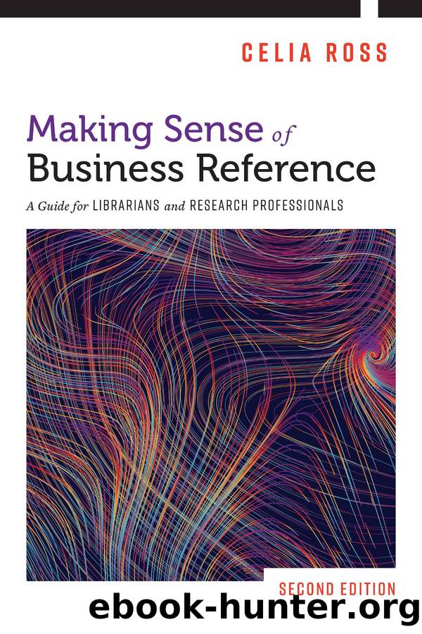 Making Sense of Business Reference by Celia Ross;