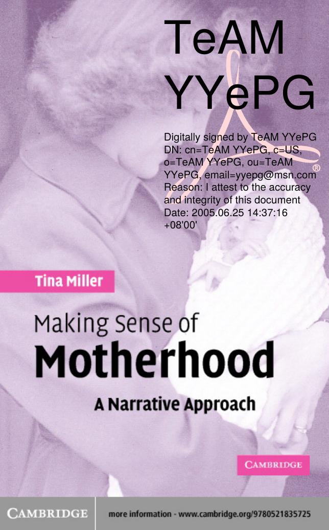 Making Sense of Motherhood by Unknown