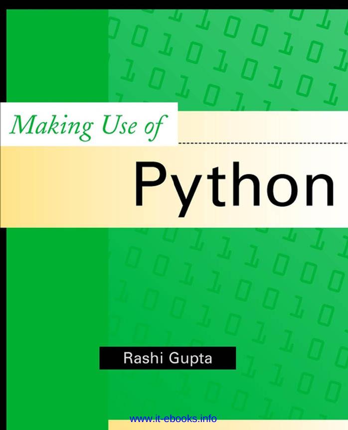 Making Use of Python by www.it-ebooks.info