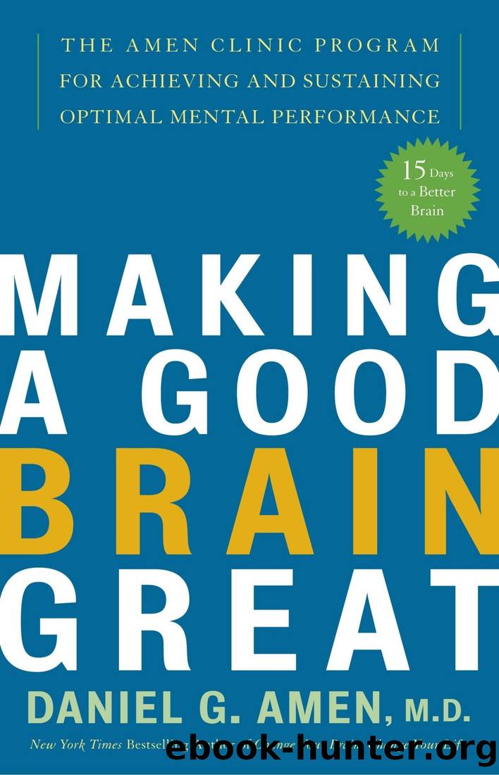 Making a Good Brain Great: The Amen Clinic Program for Achieving and Sustaining Optimal Mental Performance by Dr. Daniel G. Amen