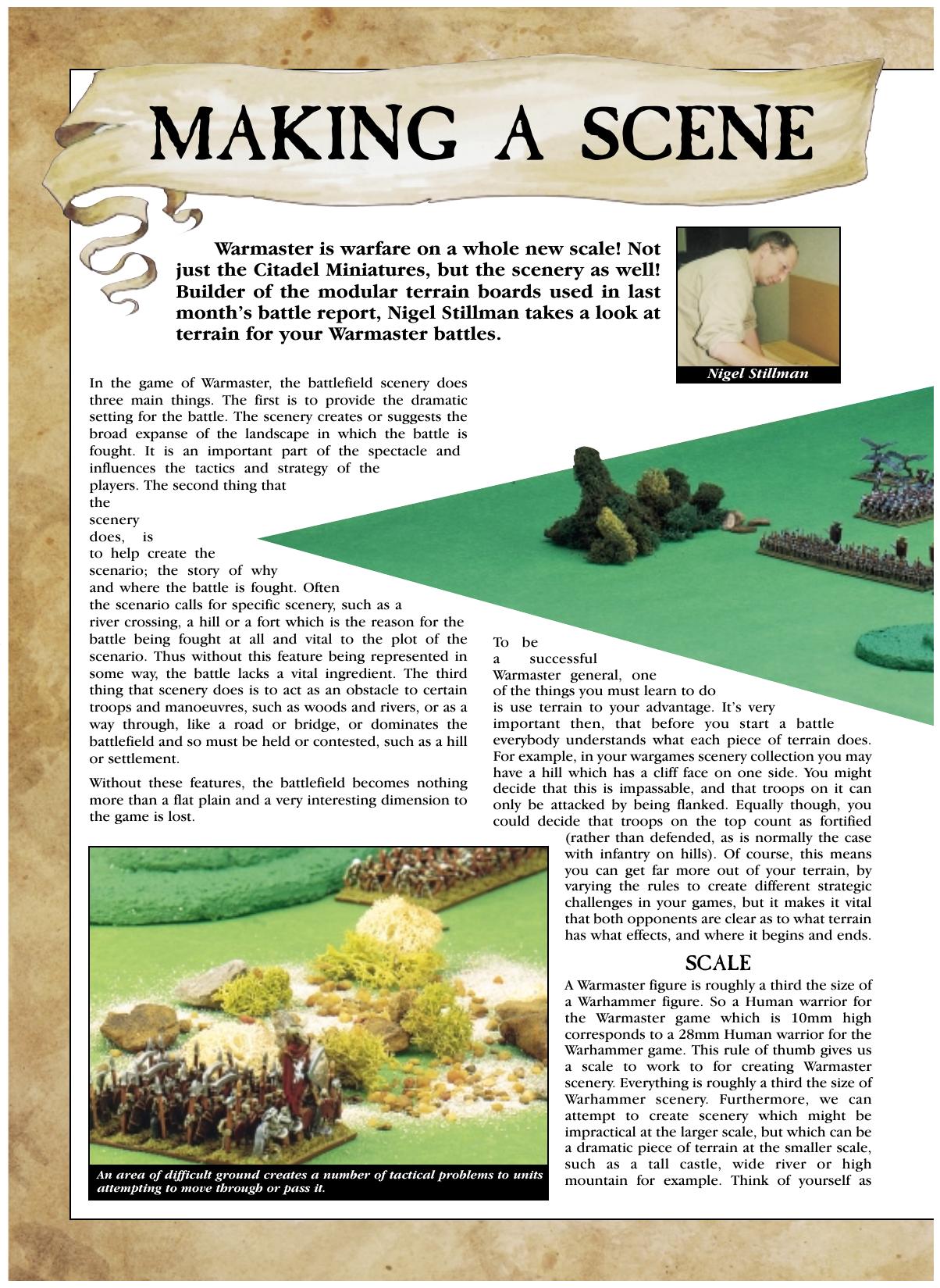 Making a scene by Games Workshop