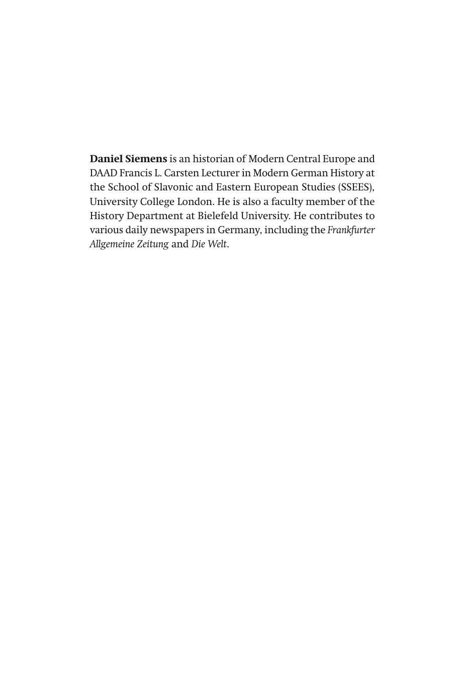 Making of a Nazi Hero, The by Siemens Daniel