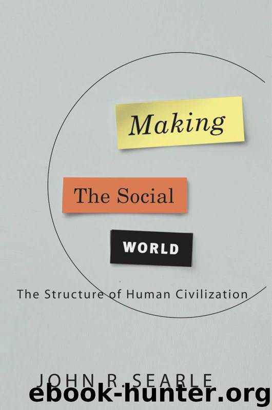 Making the Social World: The Structure of Human Civilization by Searle John