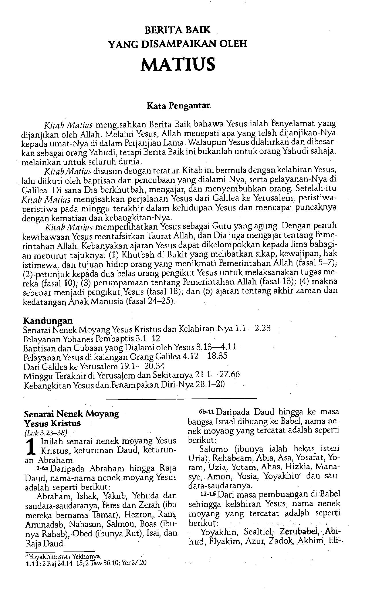 Malay Bible by New Testament