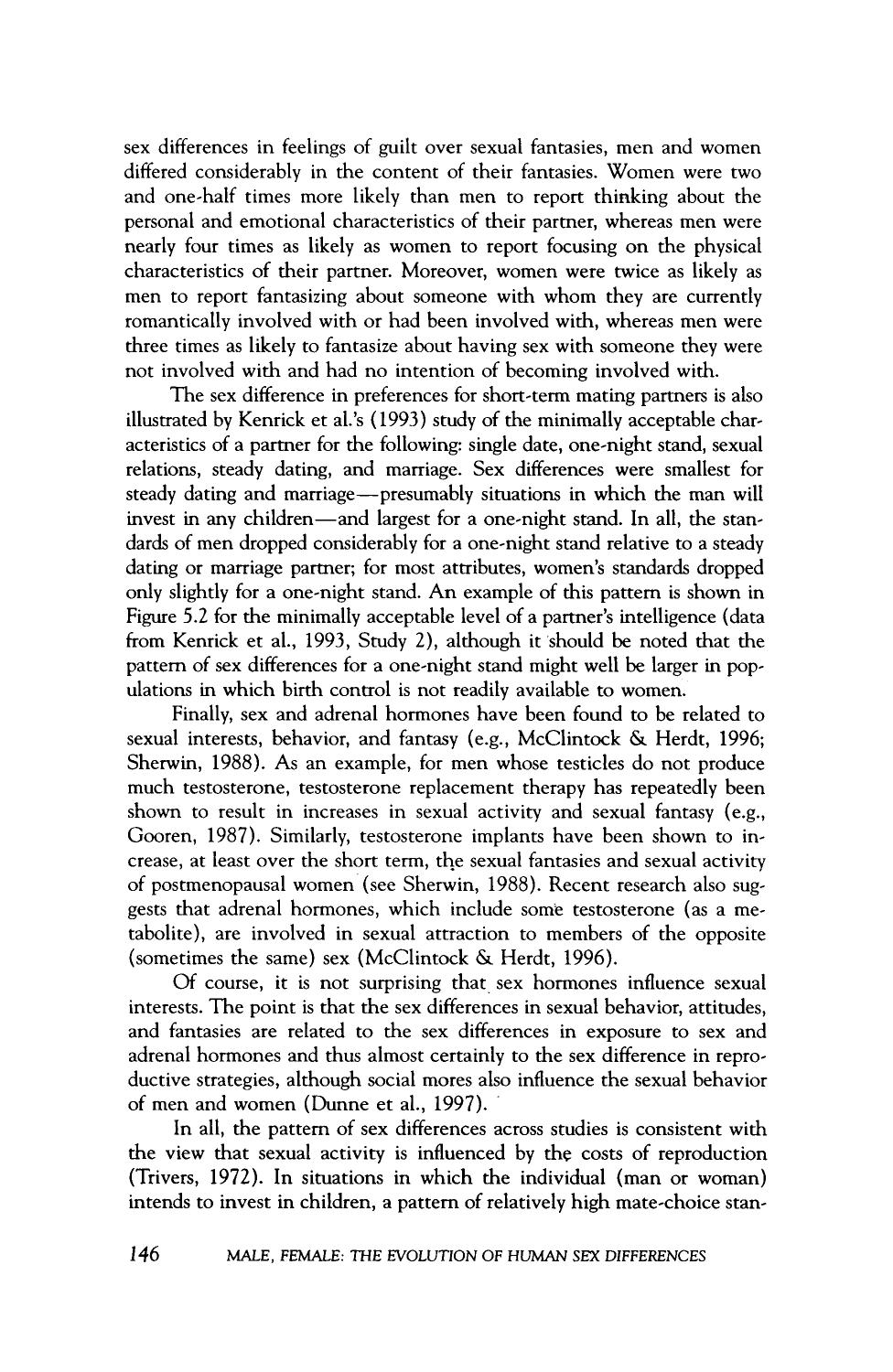 Male, Female by The Evolution of Human Sex Differences (1998) by David C. Geary