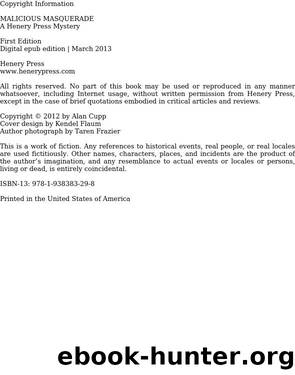 Malicious Masquerade by Alan Cupp