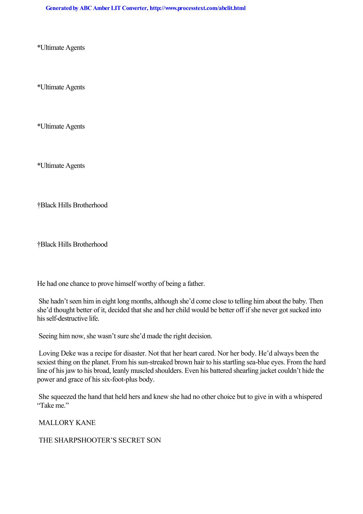 Mallory Kane by Sharpshooter's Secret Son