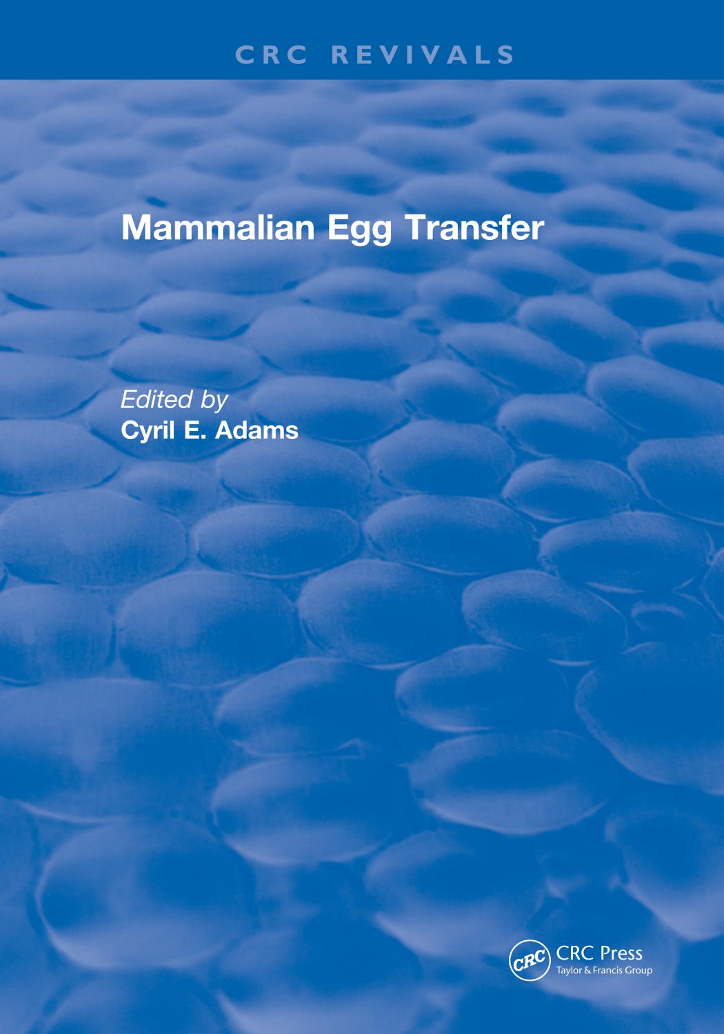 Mammalian egg transfer by Adams Cyril Edwin
