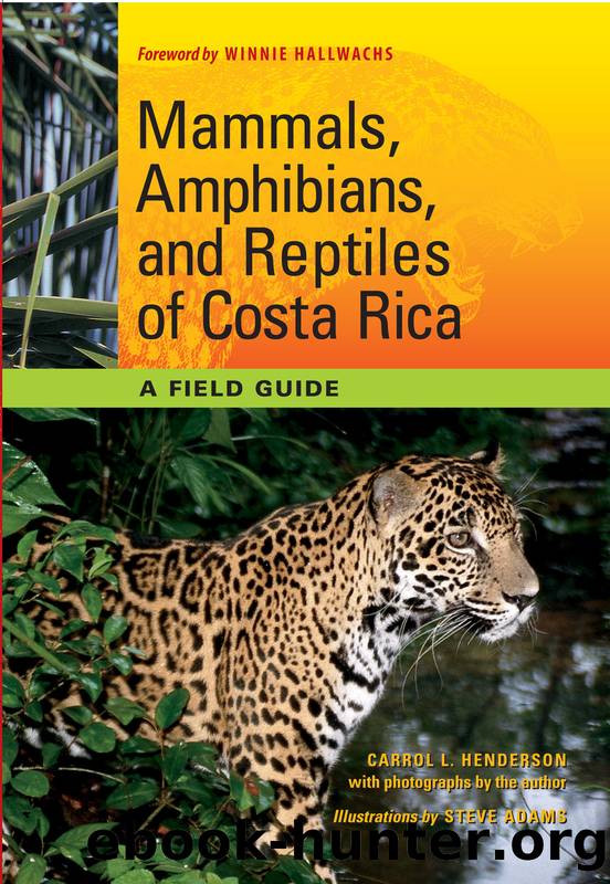 Mammals, Amphibians, and Reptiles of Costa Rica by Carrol L. Henderson