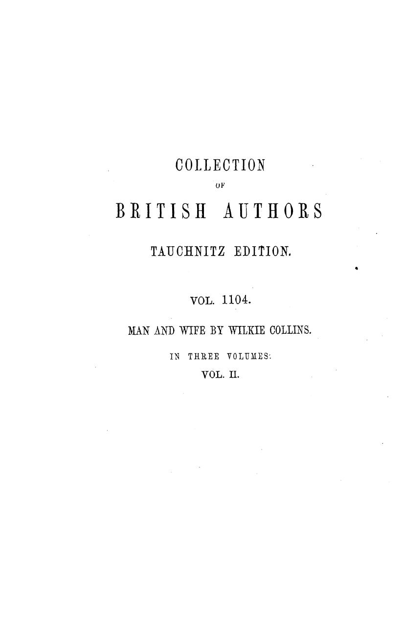 Man and wife a novel in 3 vol. vol. 2 by 1870