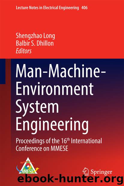 Man-Machine-Environment System Engineering by Shengzhao Long & Balbir S. Dhillon
