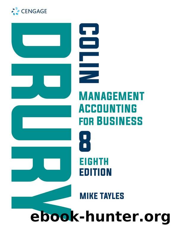 Management Accounting for Business, 8th Edition By Colin Drury by Unknown