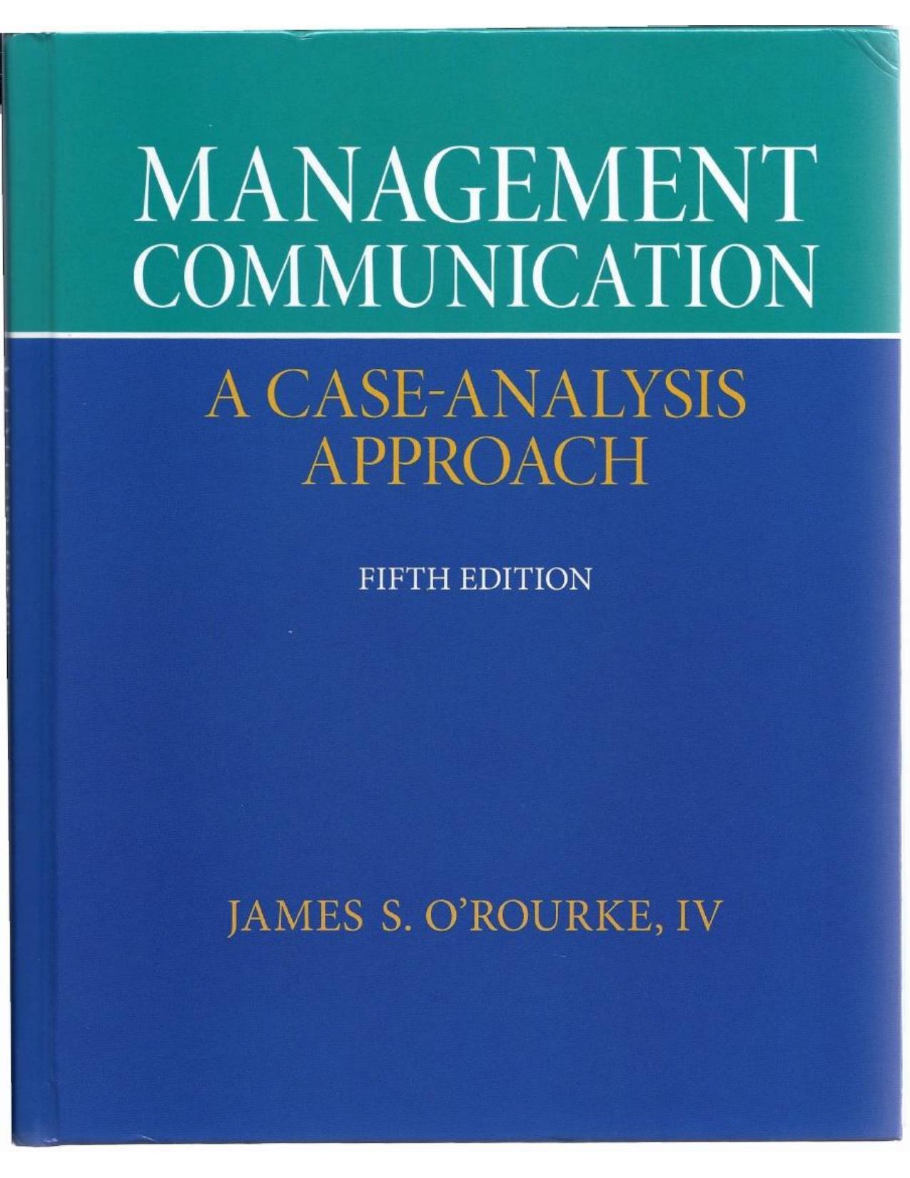 Management Communication by James O'Rourke