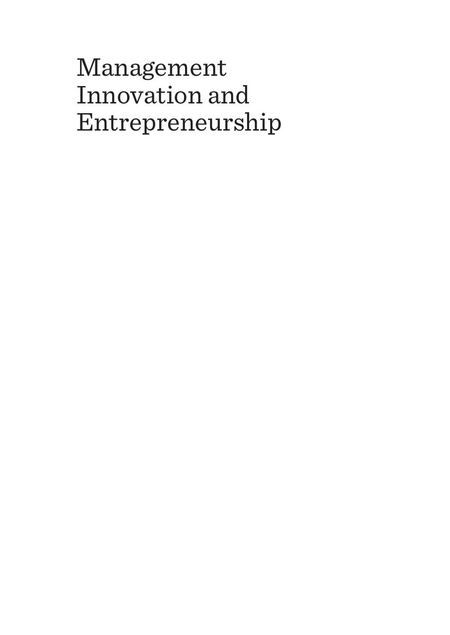Management Innovation and Entrepreneurship : A Global Perspective by Demetris Vrontis; Georgia Sakka; Monaliz Amirkhanpour