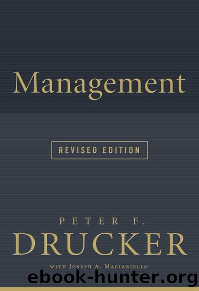 Management Rev Ed by Peter F. Drucker
