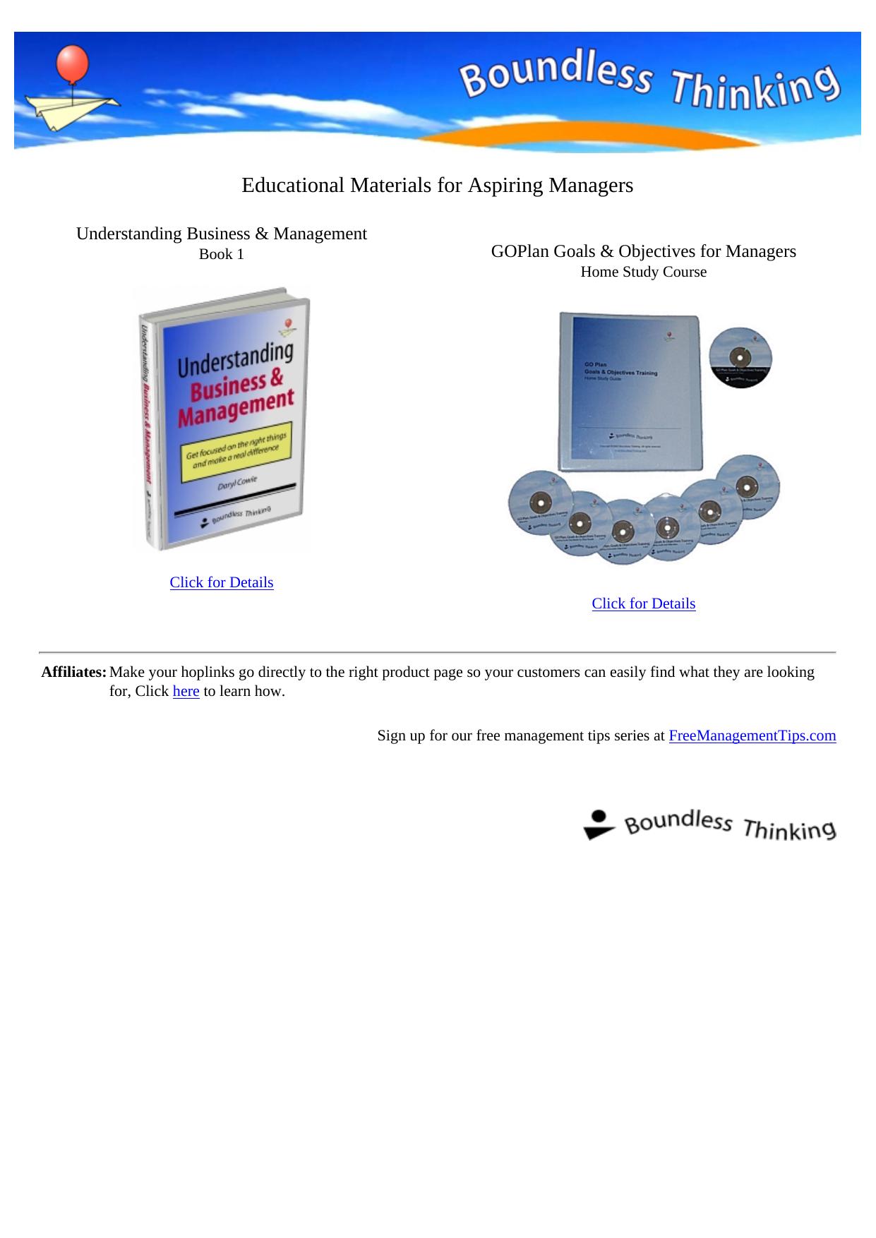 Management Tips - From Boundless Thinking.. by Best of Kuszter's Collection