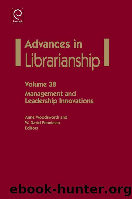 Management and Leadership Innovations by Anne Woodsworth; W. David Penniman