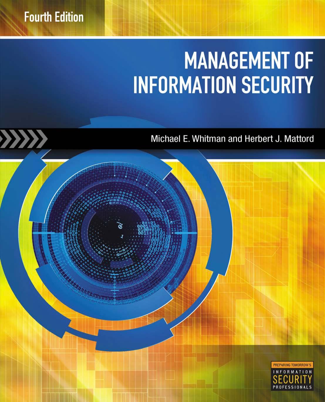 Management of Information Security by Michael Whitman