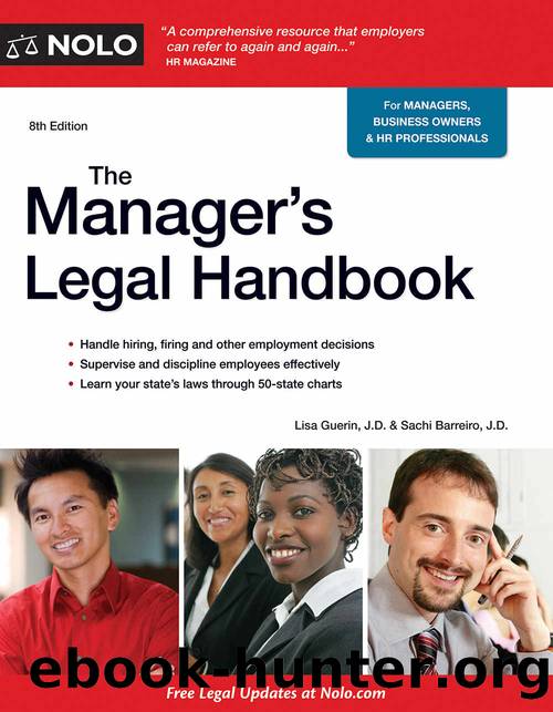Manager's Legal Handbook,The by Lisa Guerin & Sachi Barreiro