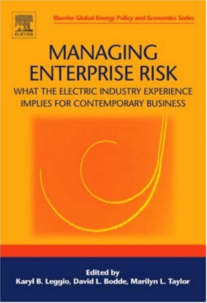 Managing Enterprise Risk: What the Electric Industry Experience Implies for Contemporary Business (Elsevier Global Energy Policy and Economics) by Karyl B Leggio