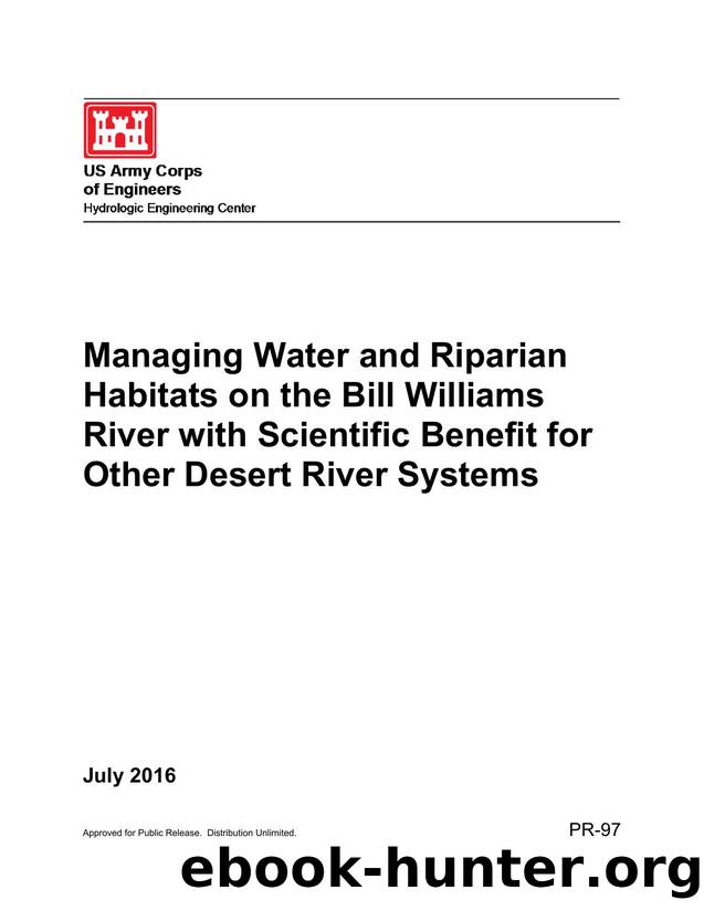 Managing Water & Riparian Habitats on the Bill Williams River with Scientific Benefit for Other Desert River Systems by Hickey