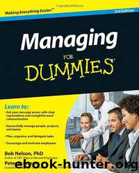 Managing for Dummies by Bob Nelson & Peter Economy