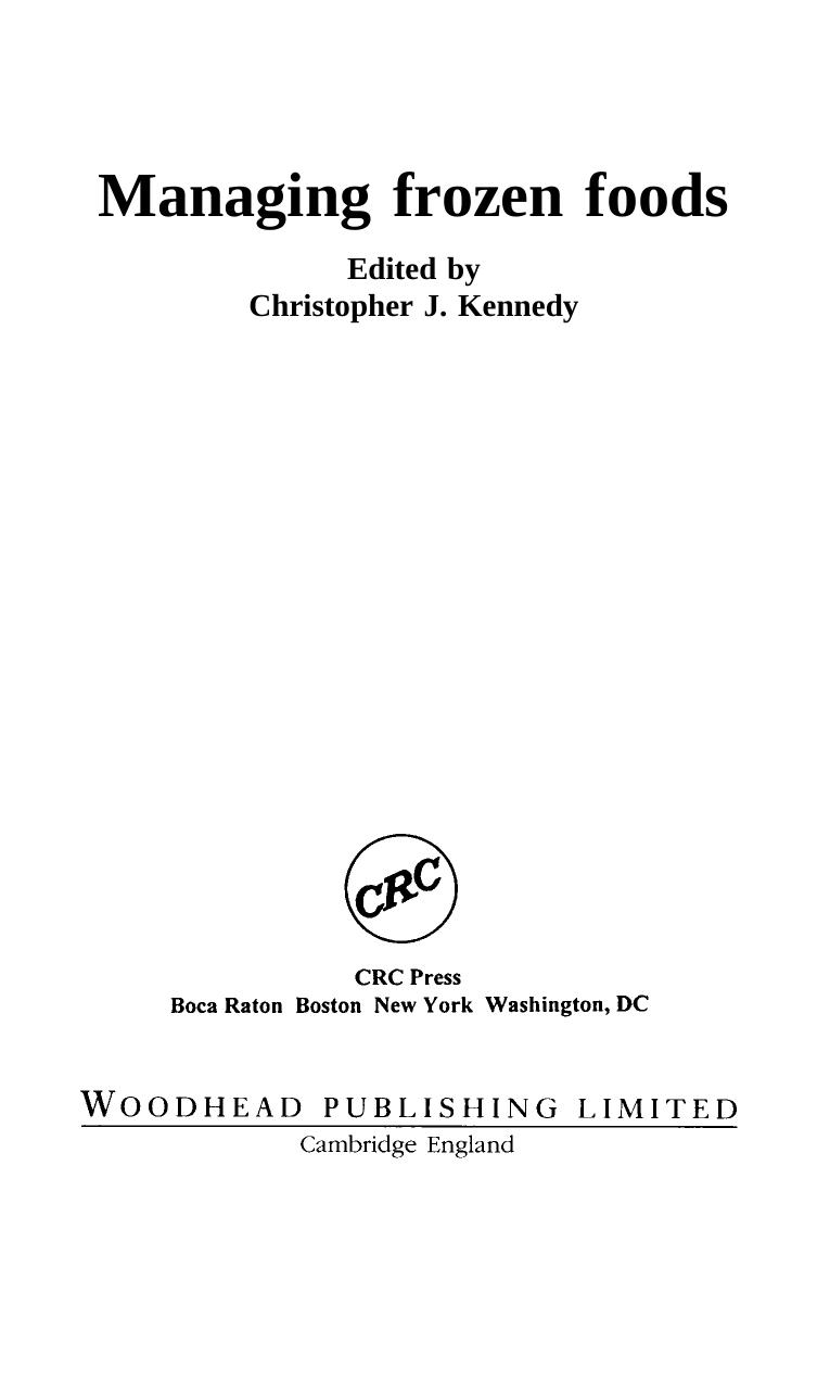 Managing frozen foods by Chris Kennedy