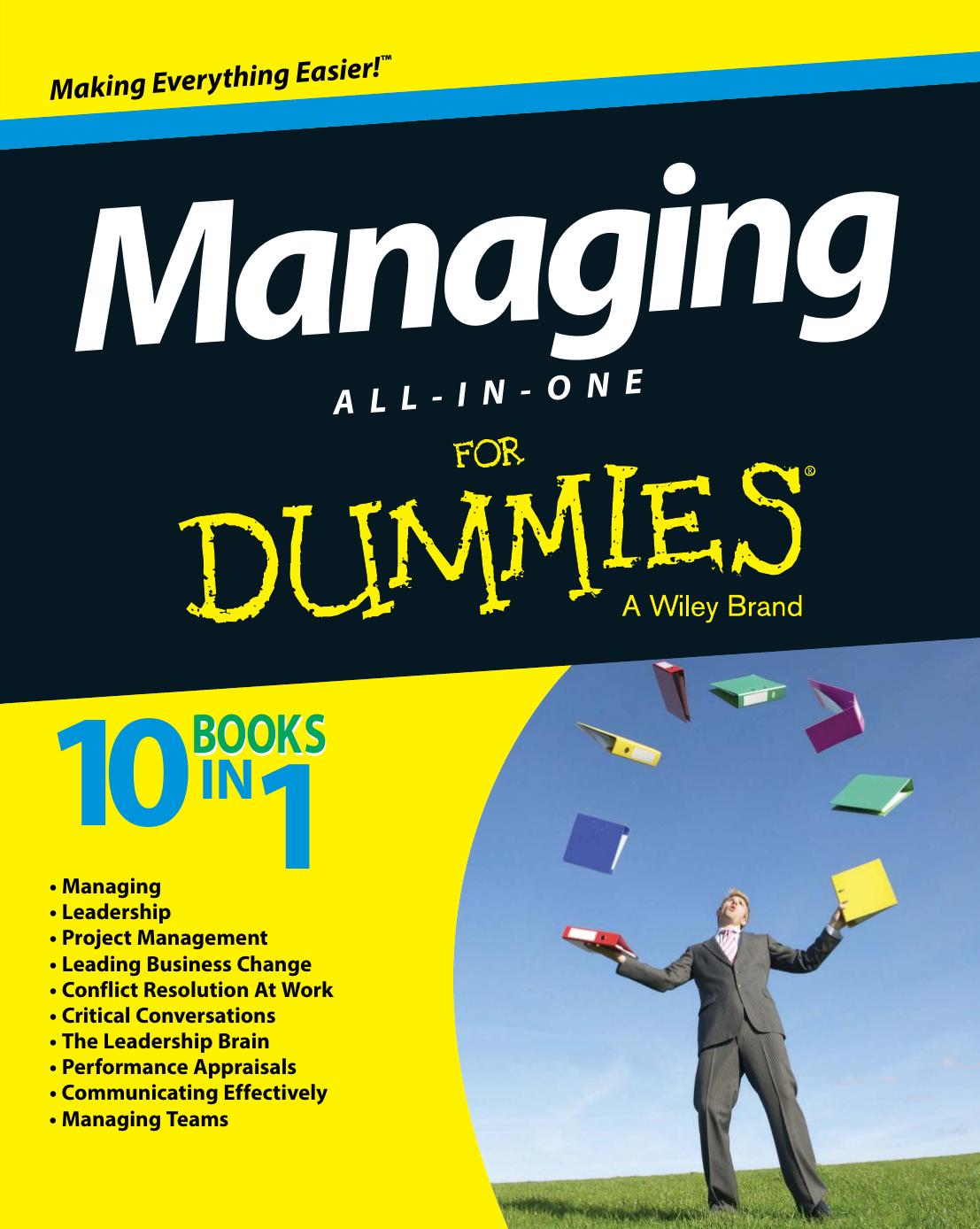 Managing. All-in-One For Dummies by Brounstein Marty et al