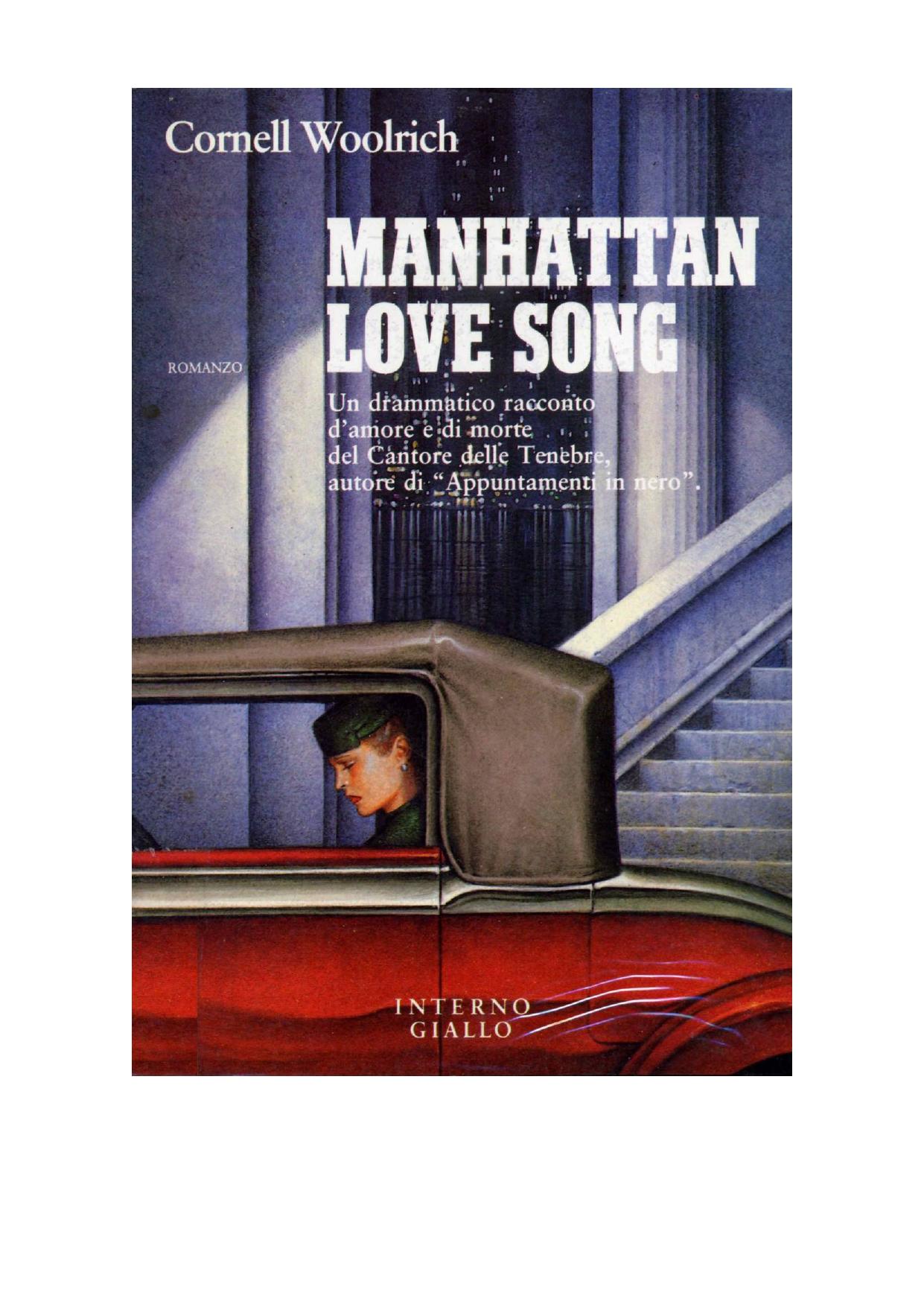 Manhattan Love Song by Cornell Woolrich