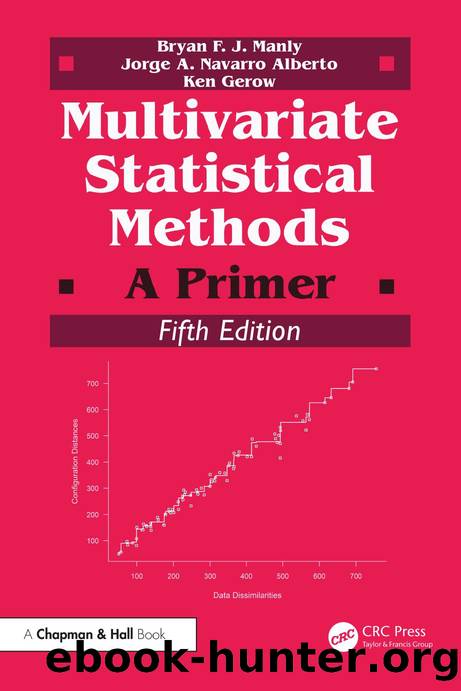 Manly B. Multivariate Statistical Methods. A Primer 5ed 2025 by Unknown