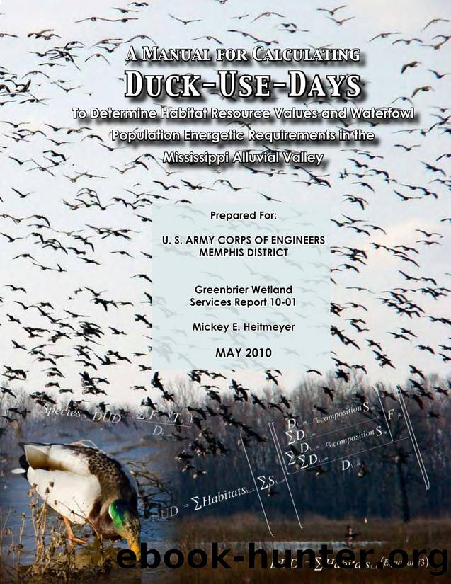 Manual for calculating Duck-Use Days by Mickey E. Heitmeyer