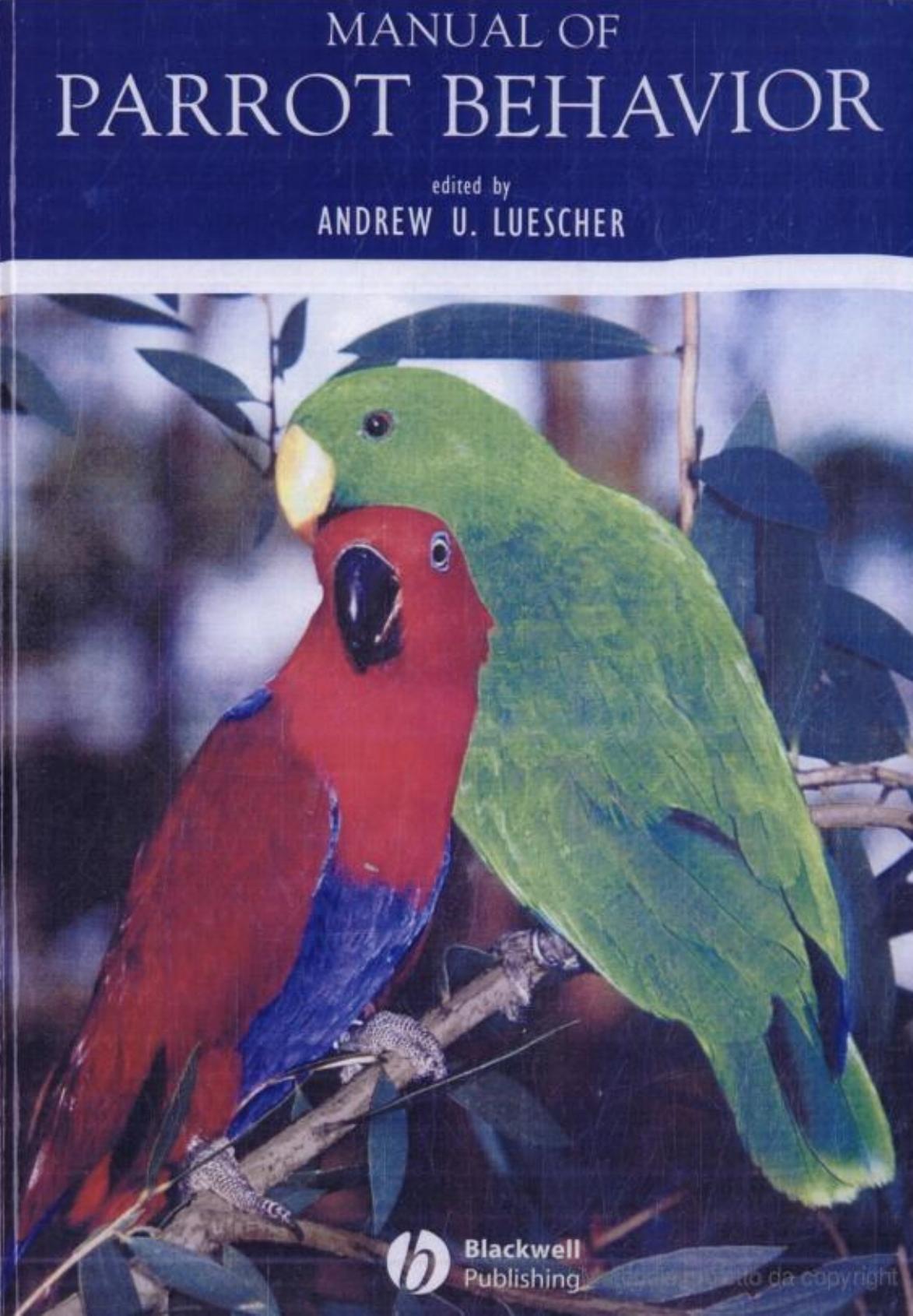 Manual of Parrot Behavior by Unknown