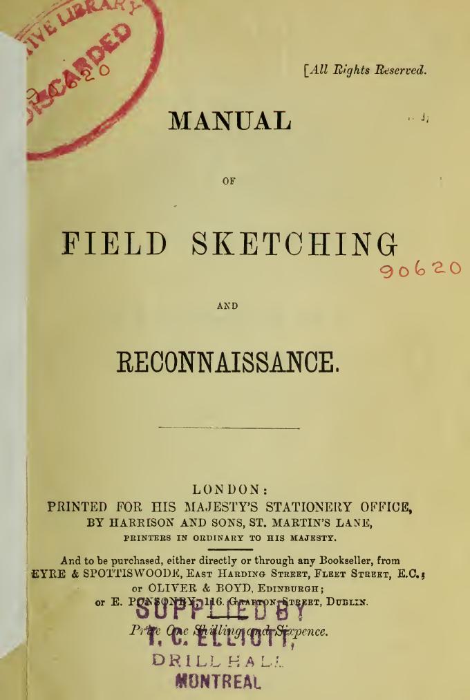 Manual of field sketching and reconnaissance by Great Britain. War Office