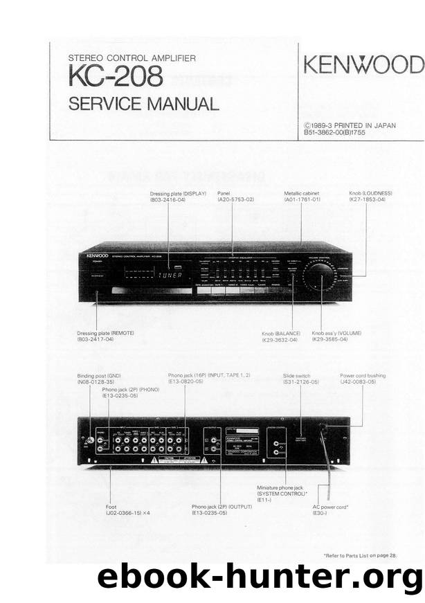 Manual: KC208 SM KENWOOD EN by Unknown