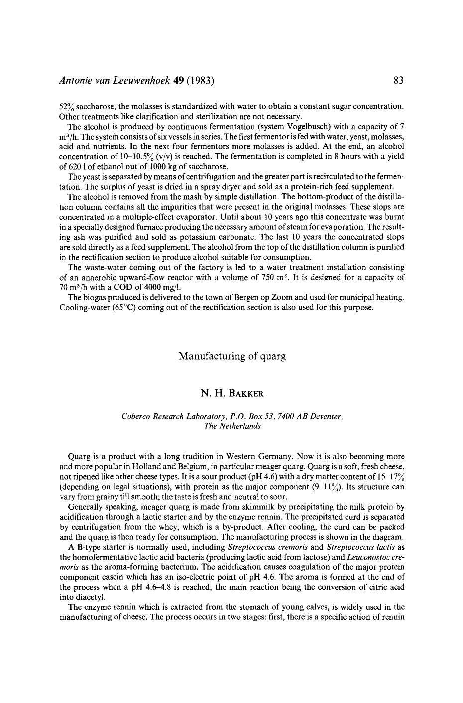 Manufacturing of quarg by Unknown