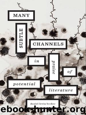 Many Subtle Channels : In Praise of Potential Literature (9780674069626) by Daniel Levin Becker