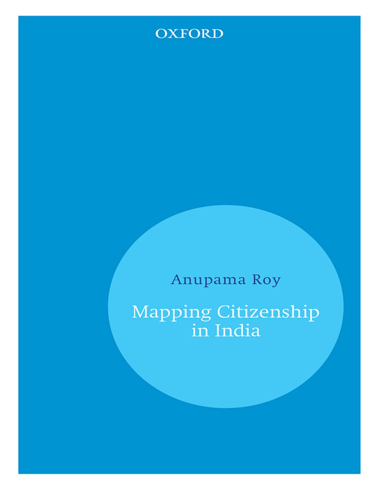 Mapping Citizenship in India by Anupama Roy