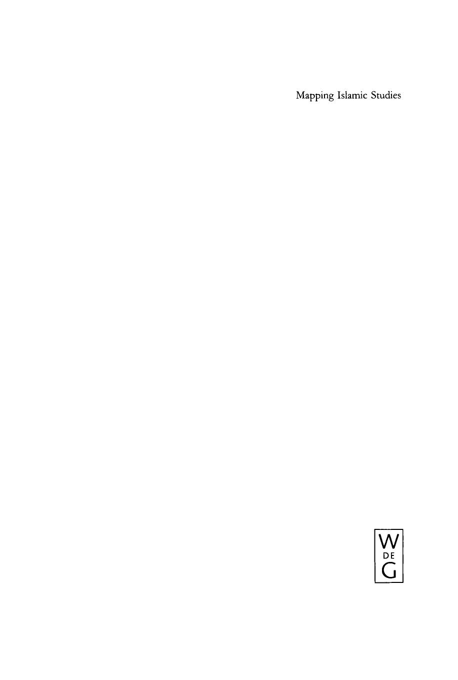 Mapping Islamic Studies by Azim Nanji (editor)