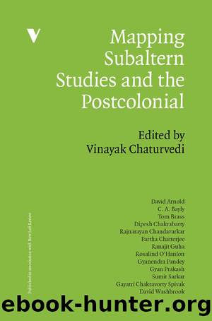 Mapping Subaltern Studies and the Postcolonial by Vinayak Chaturvedi
