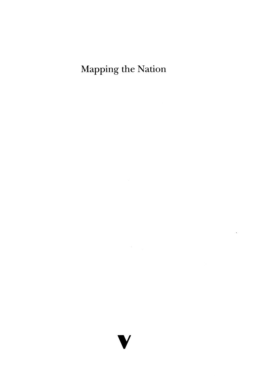 Mapping the Nation by Benedict Anderson Gopal Balakrishnan