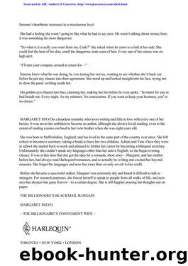 Margaret Mayo by The Billionaire's Blackmail Bargain