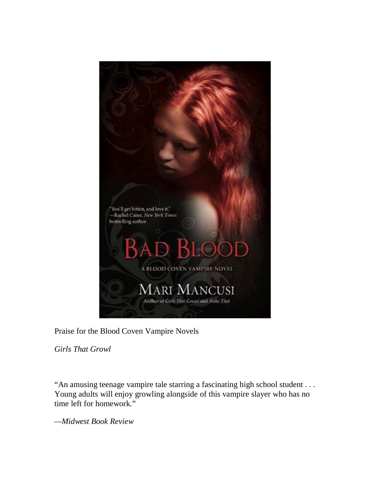 Mari Mancusi - The Blood Coven 4 - Bad Blood by Mari Mancusi