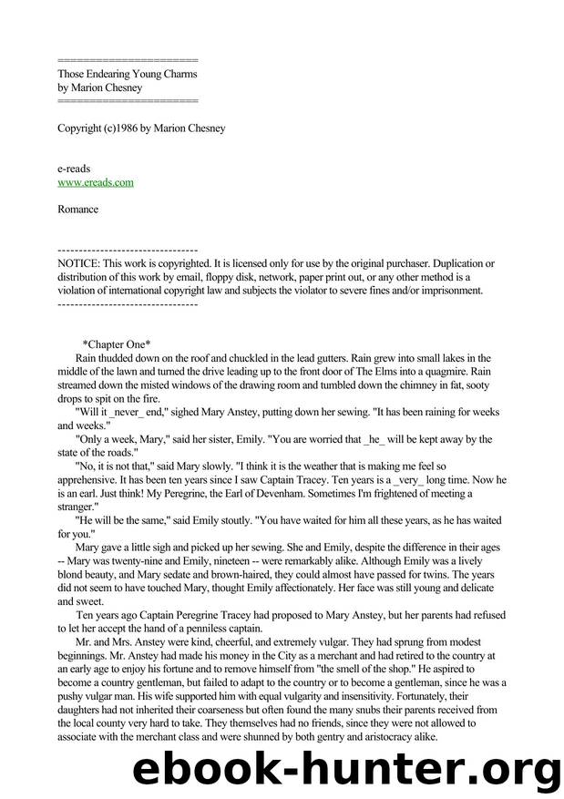 Marion Chesney by Those Endearing Young Charms