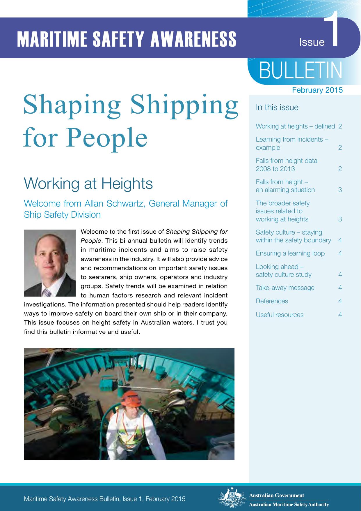Maritime Safety Awareness Bulletin - Issue 1 by Redistributed by Regs4ships Ltd