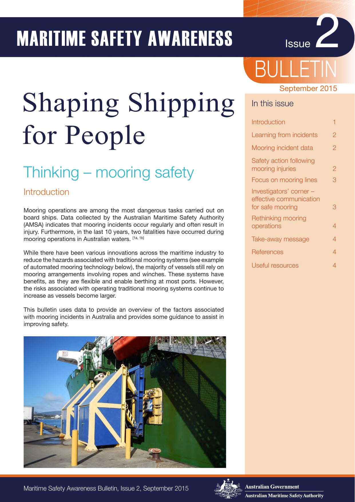 Maritime Safety Awareness Bulletin - Issue 2 by Redistributed by Regs4ships Ltd
